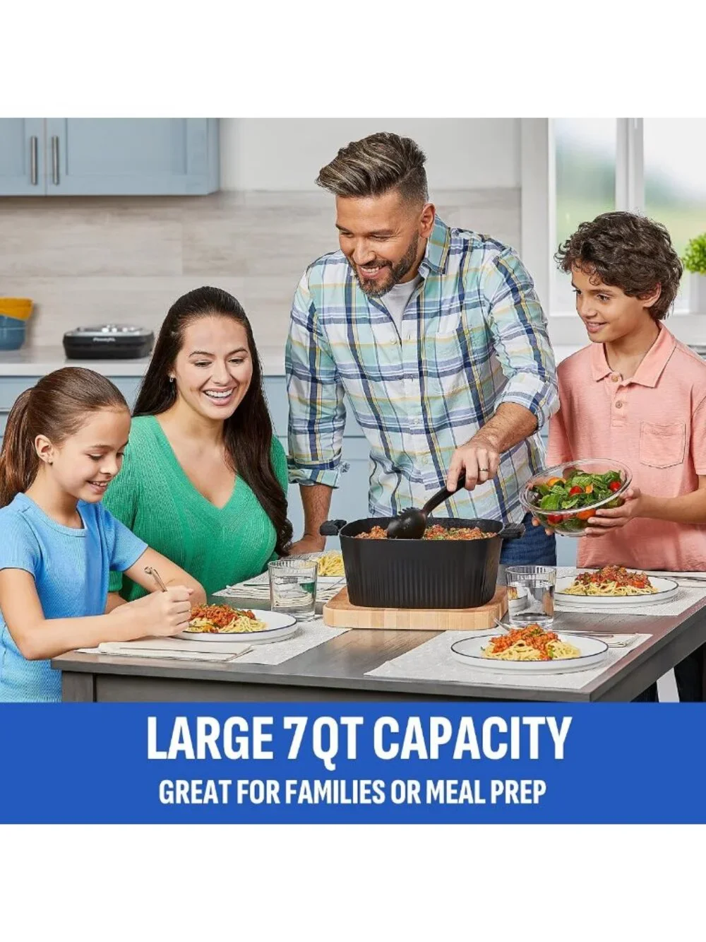 7.5QT Digital Multi-Cooker with Auto Stir, Versatile Cooking, Easy Cleanup